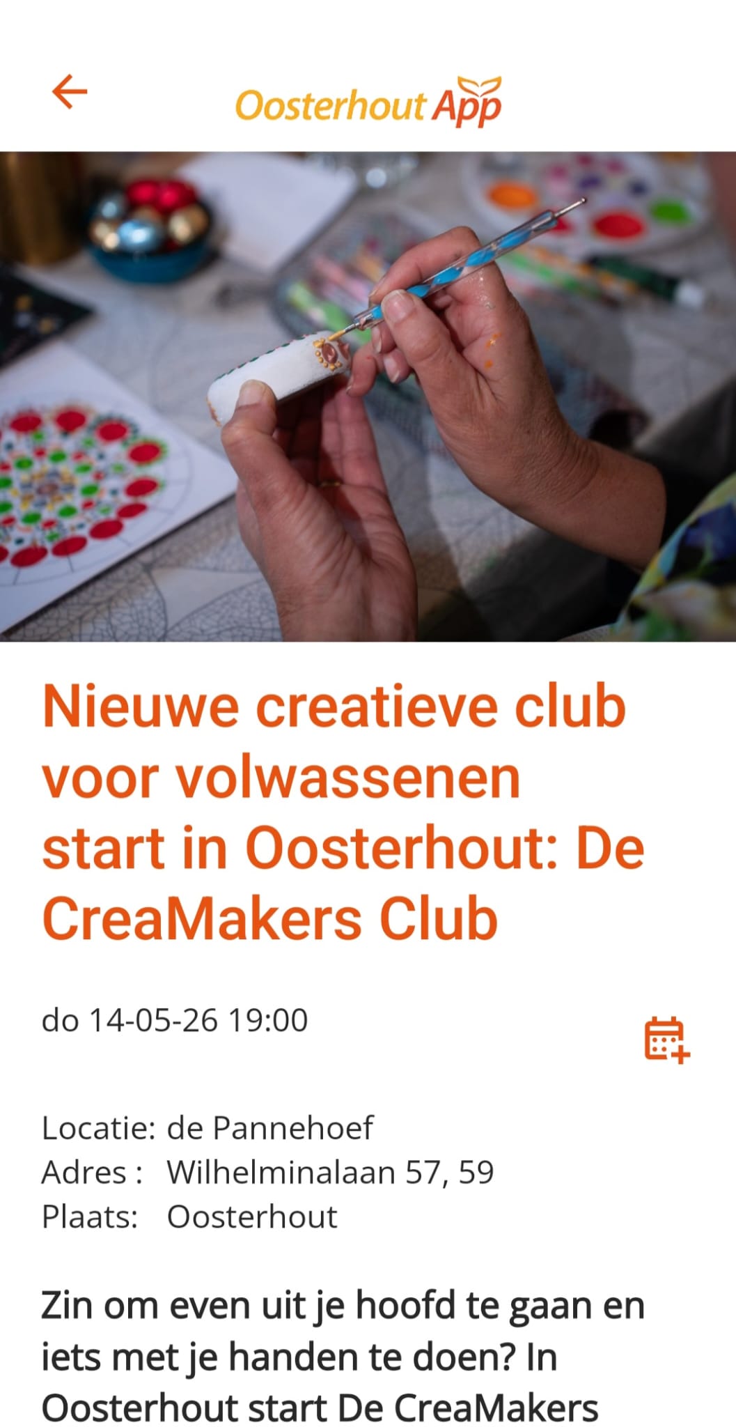 OosterhoutApp: Nieuwe creatieve club voor volwassenen start in Oosterhout: De CreaMakers Club